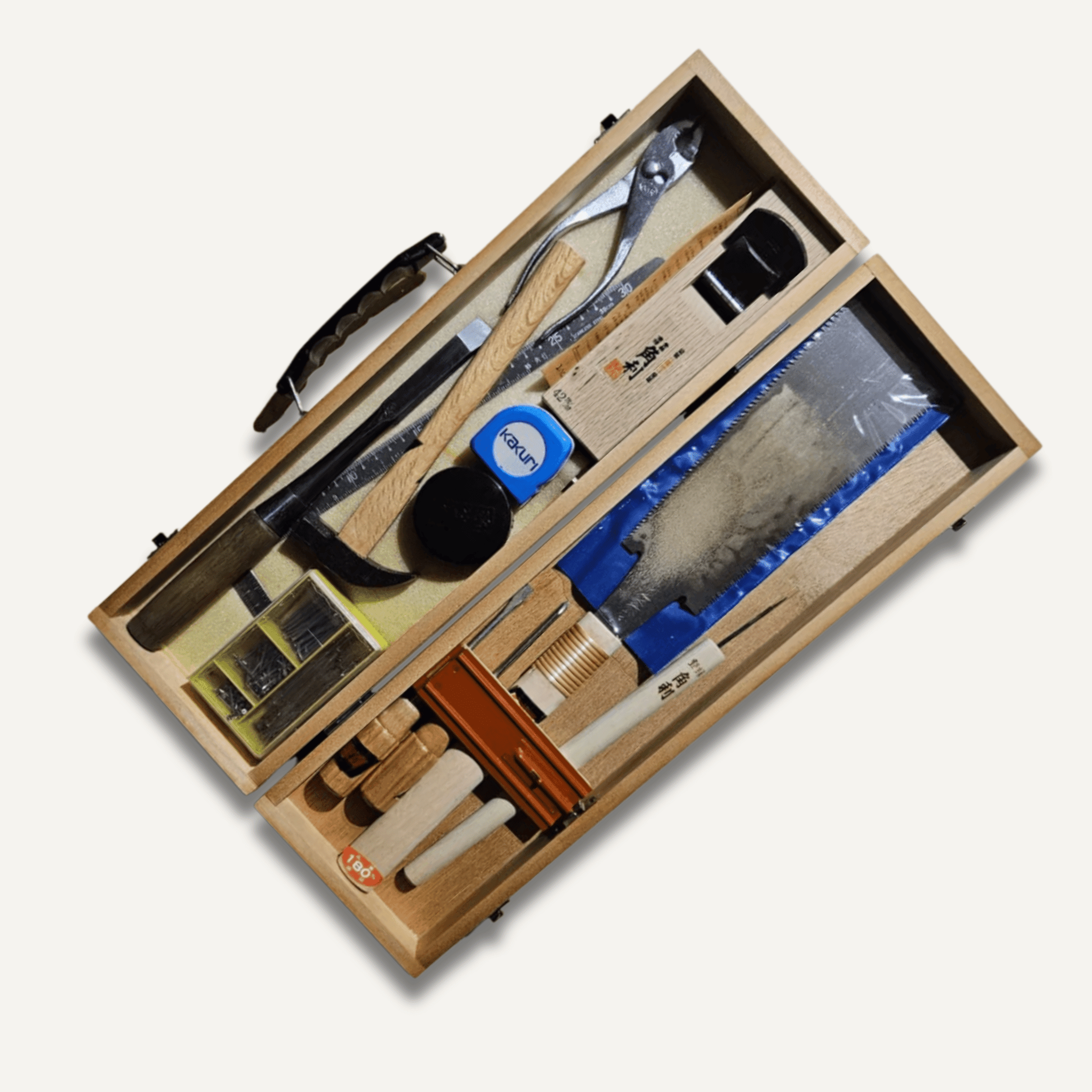 Vintage Kakuri Japanese Woodworking DIY Kit East-West Tools