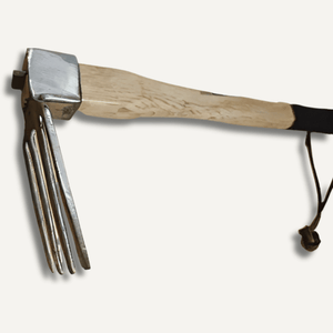 One-handed forged stainless steel garden fork East-West Tools