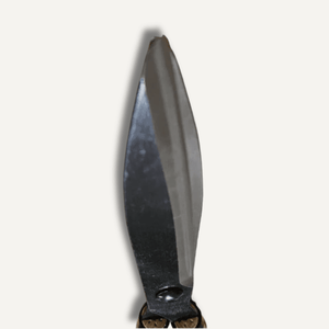 Close up of curved topiary shear blades