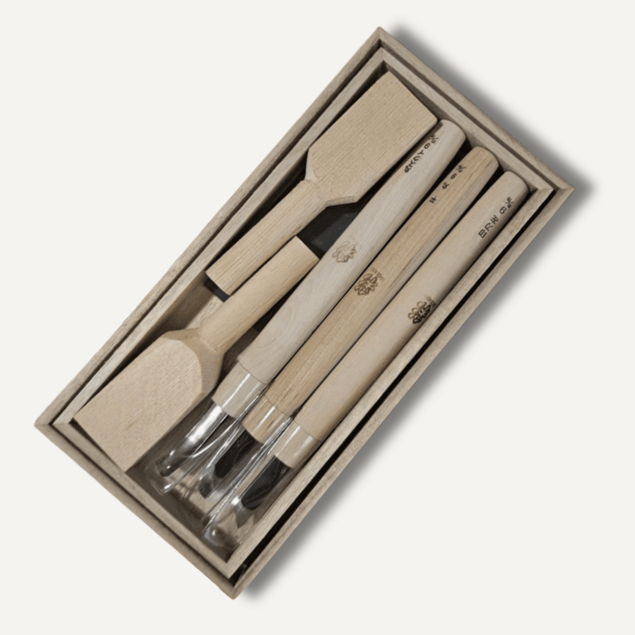 Cypress complete spoon carving knife set East-West Tools