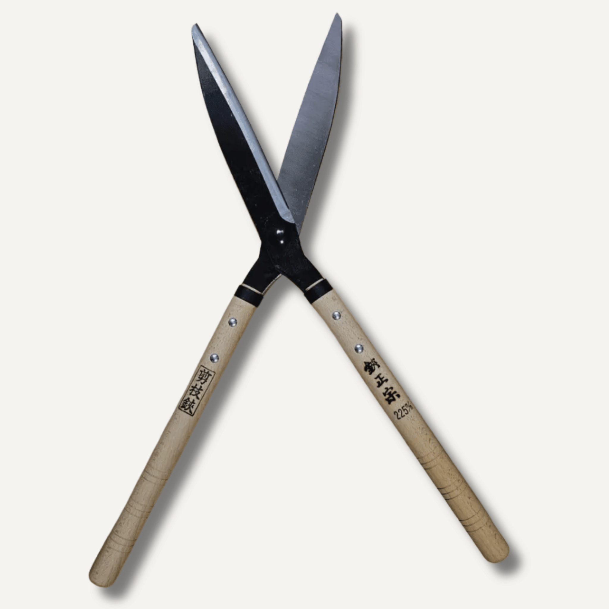 'Yoshioka' Curved Topiary shears - Yasugi White paper Steel East-West Tools
