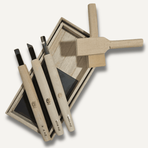 Cypress complete spoon carving knife set East-West Tools