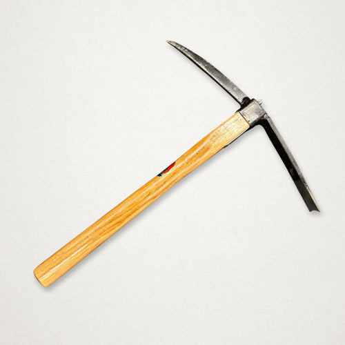 Azui No.106 Japanese pick mattock full tool with 390mm beech handle for digging and breaking soil