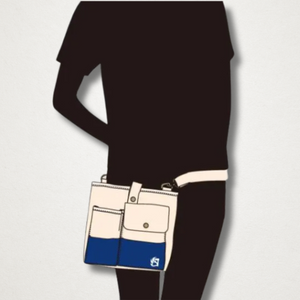 2-Way Carry - Navy Canvas Garden Bag East-West Tools