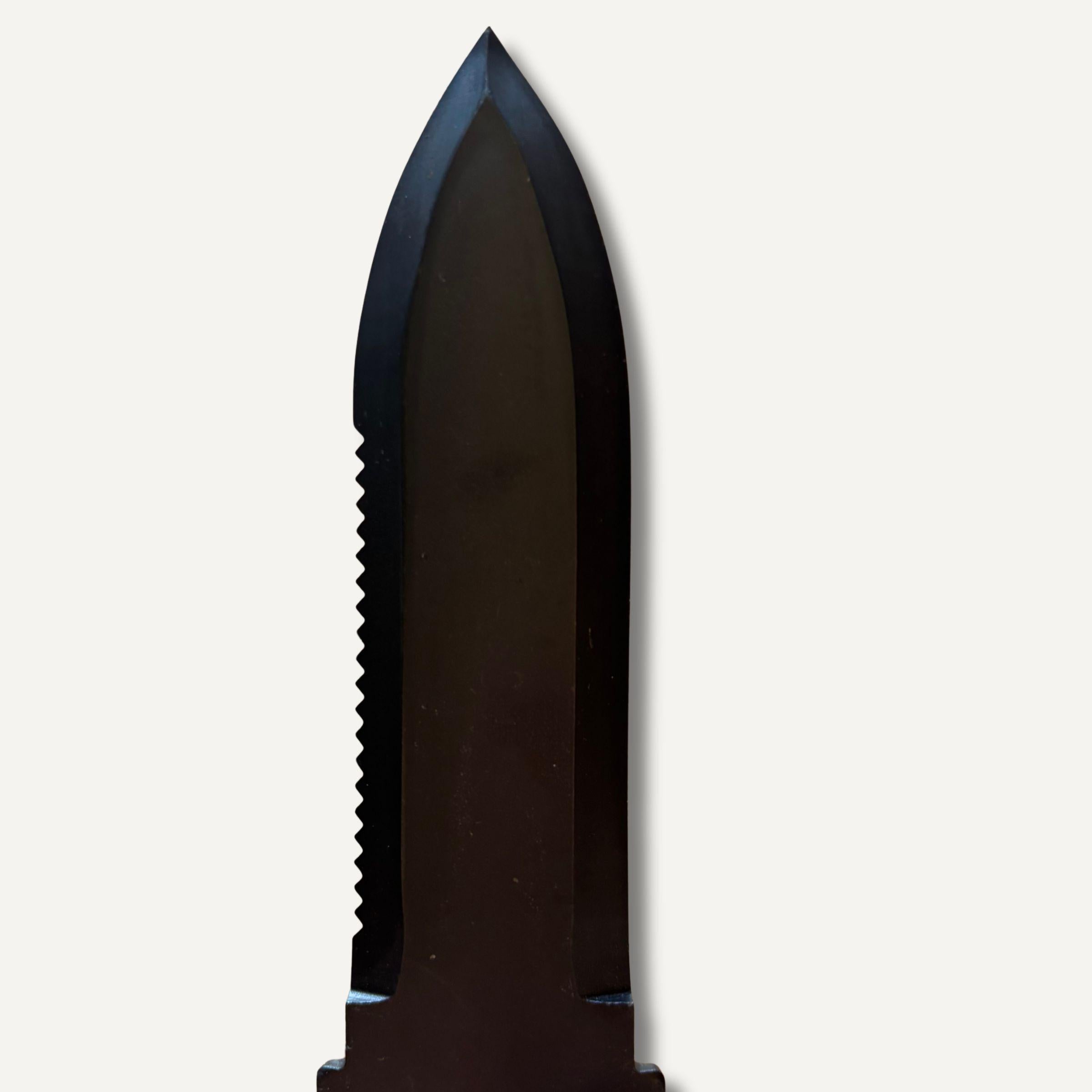 close up of Hori Hori knife blade