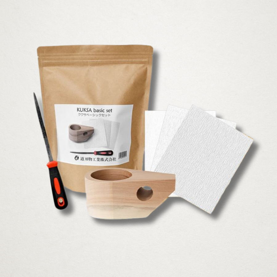 Michi Hamono “Kuksa” DIY Wooden Mug Kit – Katsura Wood